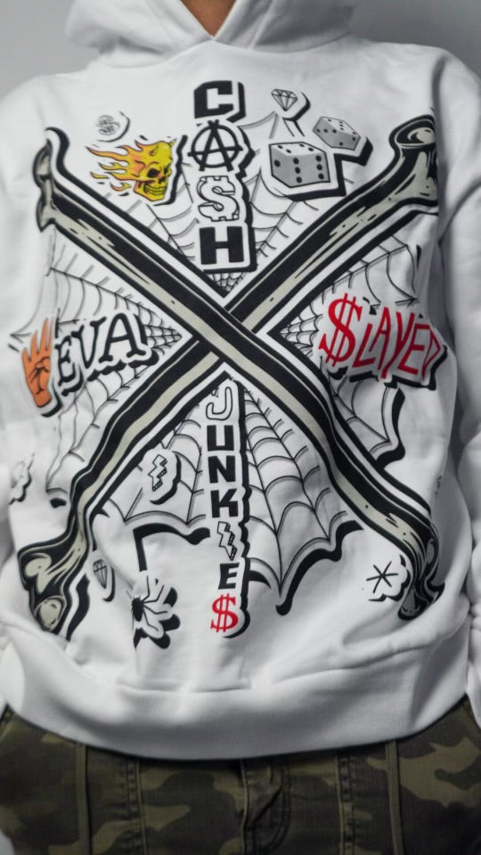 日本で発売 TATTOO JUNKIE HEAVY WEIGHT HOODIE GRAY - トップス